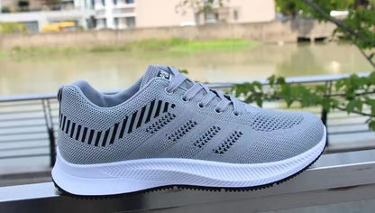 Men's Shoes 2026 Sports Shoes Summer Breathable Mesh Shoes Versatile Men's Casual Shoes Running Shoes Cross-Border Fly-Knit Trendy Shoes