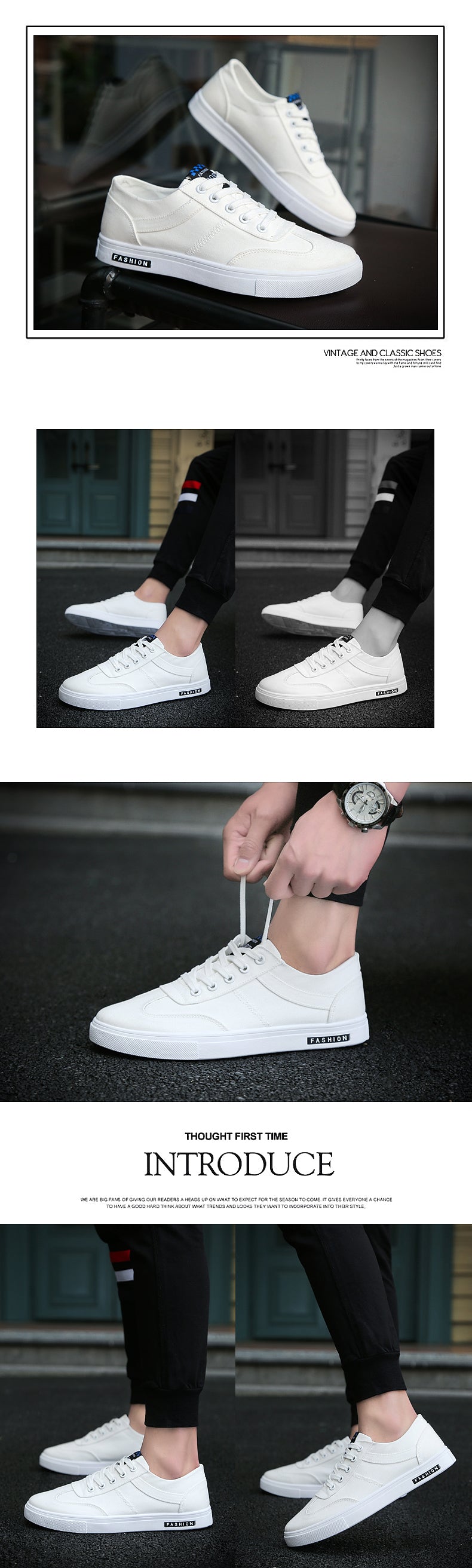 Summer Men's Shoes 2024 New Casual Canvas Flat Shoes Breathable Versatile Height-Increasing Men's Cloth Shoes Sports Trendy Shoes