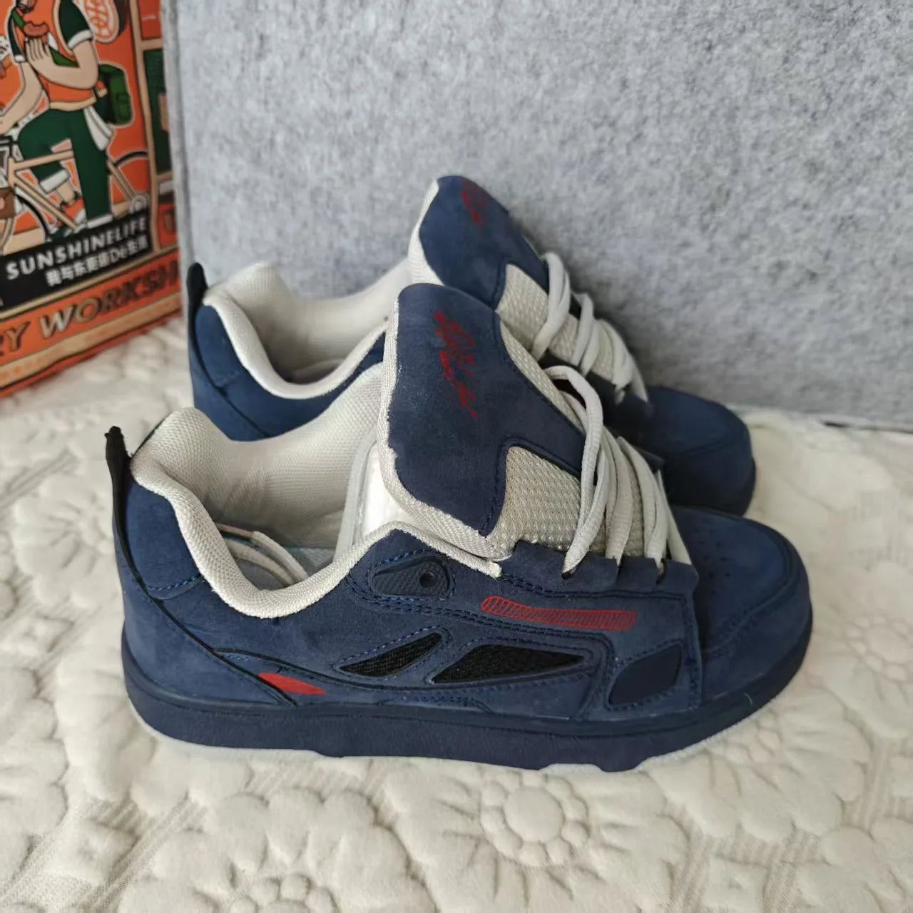 Men's shoes 2026 spring new retro breathable sports board shoes  unisex casual shoes