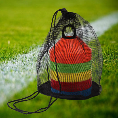 Soccer Cones 50Pcs/Set Practice Equipment Supplies Portable Cross Training for Games Coaching Football Garden Outdoor Activities