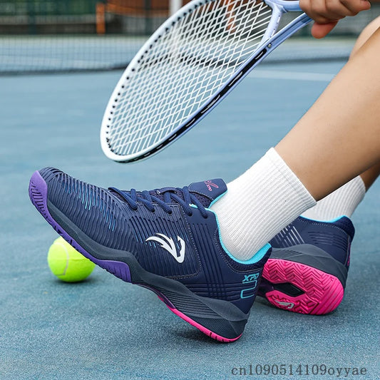 Professional Tennis Shoes Men Women Black Blue Gym Badminton Shoes Couples Anti Slip Indoor Court Shoes Brand Table Tennis Shoe