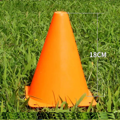 Perforated Cones Soccer 10PCS  Training Roadblocks Multi Function Obstacle Barrels Traffic Agilitys Cones Windproof Marker Roller