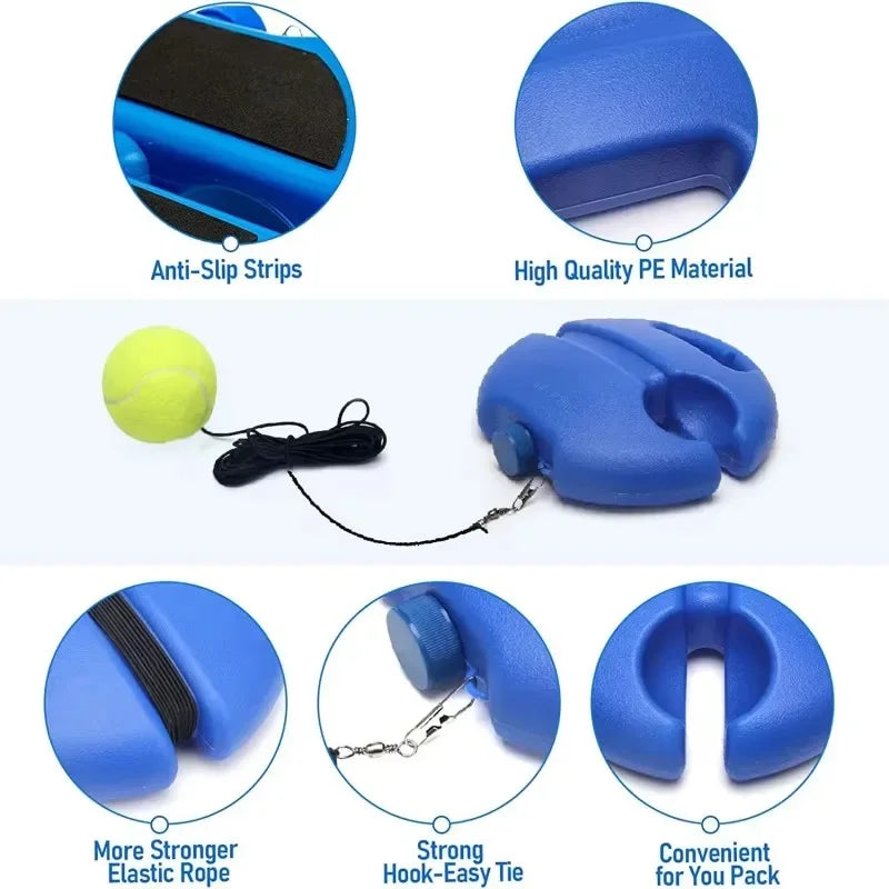 Tennis Trainer 1 Set With Tennis Bounce Ball And Practice Ropes, Suitable For Indoor Outdoor Tennis Training Padel Accessories