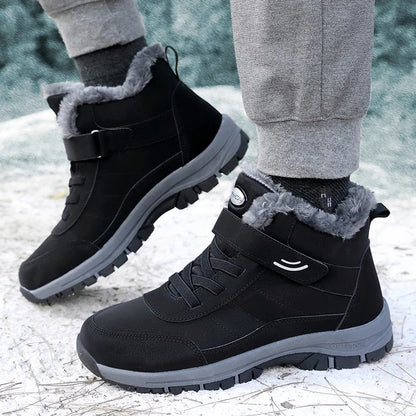 Outdoor Hiking Boots for Women Platform Snow Shoes Boots Plush Keep Warm Men Boots Winter Ankle Boots Comfortable Walking Shoes