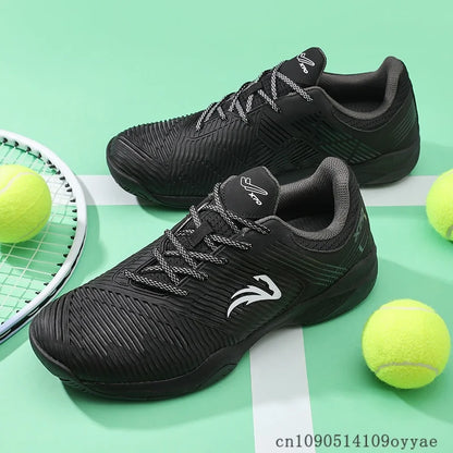Professional Tennis Shoes Men Women Black Blue Gym Badminton Shoes Couples Anti Slip Indoor Court Shoes Brand Table Tennis Shoe