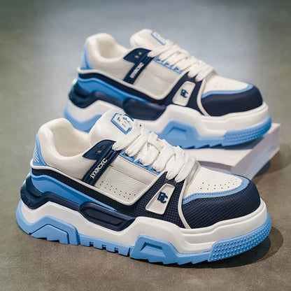 Tectonic-033 Casuals | Thick-soled height-increasing casual sports shoes, low-top lace-up style, wear-resistant sole, comfortable and anti-slip,