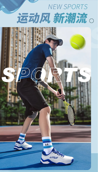 Professional tennis shoes for men and women breathable badminton volleyball shoes for indoor sports training non-slip competitio