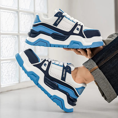 Tectonic-033 Casuals | Thick-soled height-increasing casual sports shoes, low-top lace-up style, wear-resistant sole, comfortable and anti-slip,
