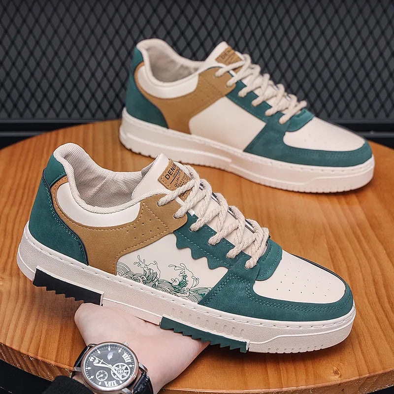 Kanagawa Court Low | Autumn new men casual shoes Outdoor Breathable Flat Shoes Fashion LaceUp Sneakers Men Comfort Trendy Sports Shoes Zapatillas