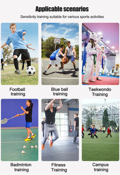 Sports Agility Ladder Football Adjustable Nylon Strap Jumping Ladder Speed Fitness Body Coordination Warm-Up Training Tool