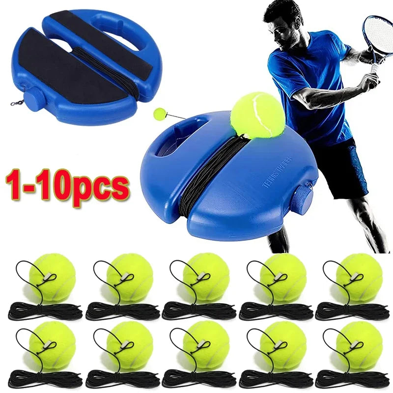 Tennis Trainer 1 Set With Tennis Bounce Ball And Practice Ropes, Suitable For Indoor Outdoor Tennis Training Padel Accessories