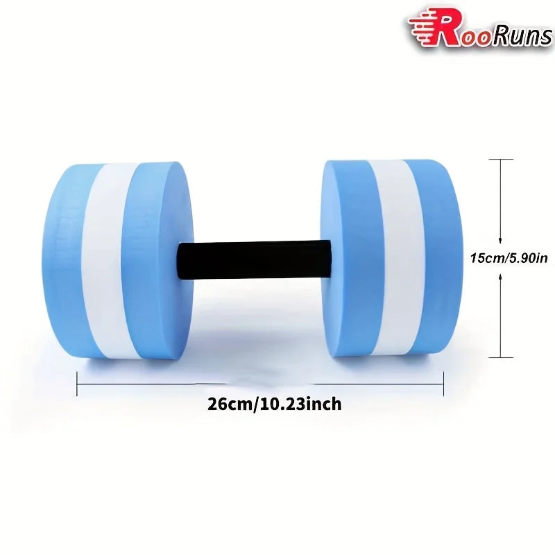 EVA Water Foam 1PC Floating Dumbbell Fitness Equipments Foam Aqua Dumbbells for Swim Pool Fitness Dumbbell