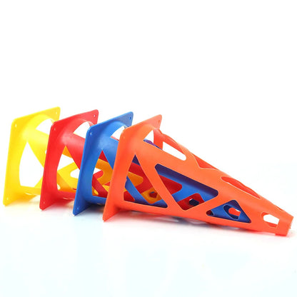 Perforated Cones Soccer 10PCS  Training Roadblocks Multi Function Obstacle Barrels Traffic Agilitys Cones Windproof Marker Roller