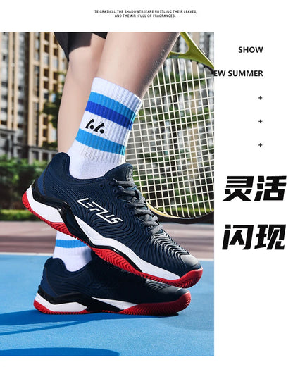 Professional tennis shoes for men and women breathable badminton volleyball shoes for indoor sports training non-slip competitio