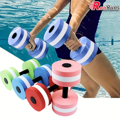 EVA Water Foam 1PC Floating Dumbbell Fitness Equipments Foam Aqua Dumbbells for Swim Pool Fitness Dumbbell