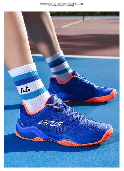 Professional tennis shoes for men and women breathable badminton volleyball shoes for indoor sports training non-slip competitio