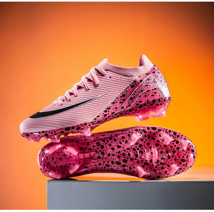Soccer Cleats for Men Women AG/TF Breathable Cushioned Insole Anti-Slip Outdoor Sports Artificial Grass Football Boots