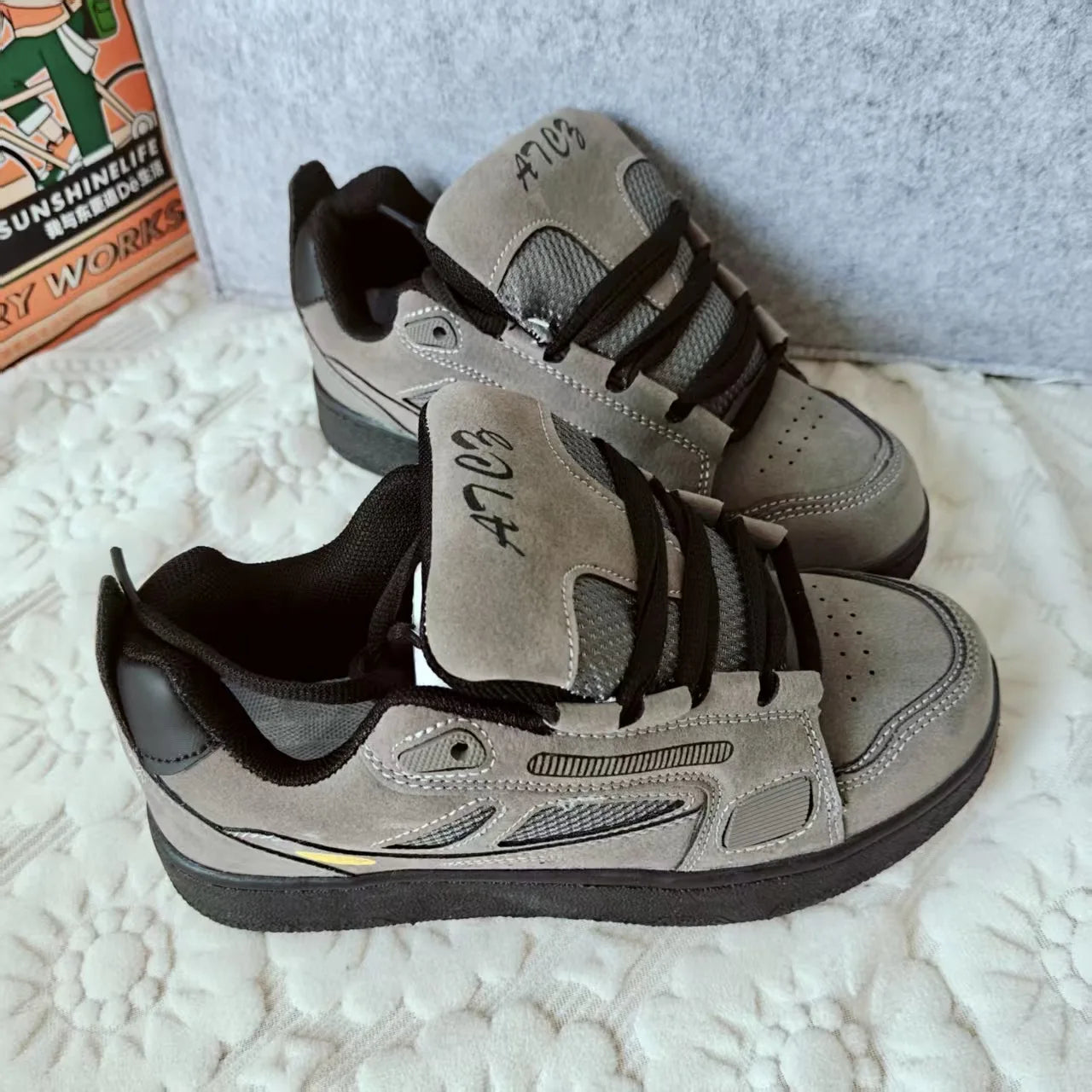 Men's shoes 2026 spring new retro breathable sports board shoes  unisex casual shoes