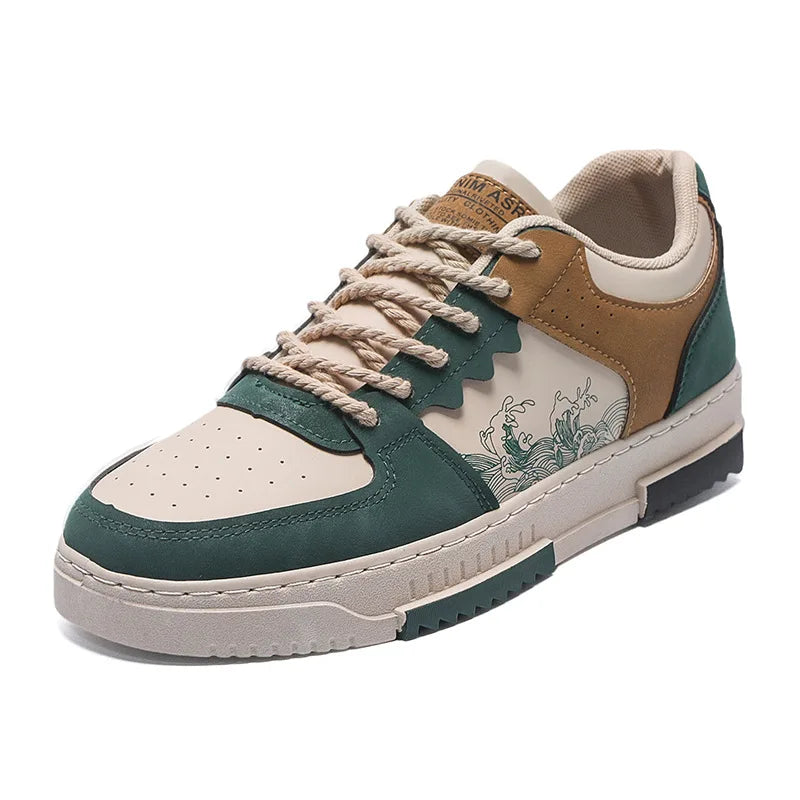 Kanagawa Court Low | Autumn new men casual shoes Outdoor Breathable Flat Shoes Fashion LaceUp Sneakers Men Comfort Trendy Sports Shoes Zapatillas