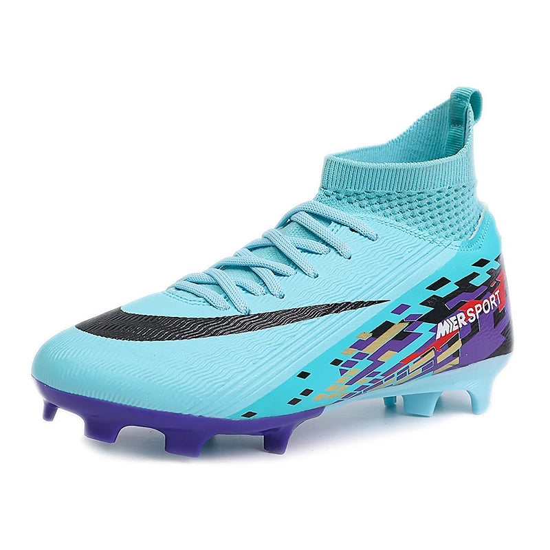 Soccer Cleats for boys grils Turf Indoor Soccer Shoes Unisex High Ankle AG TF Football Boots Youth Baseball Rugby Training Shoes
